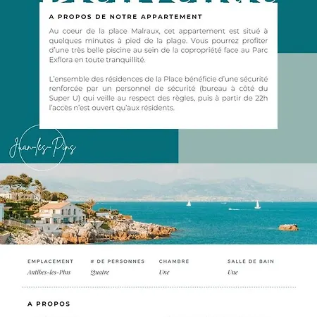 شقة 2p 5 Min De La - Juan-les-pins *